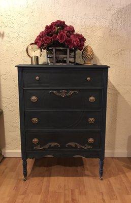 Custom Painted Vintage Chest