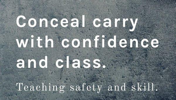 Conceal Carry with Confidence and Class