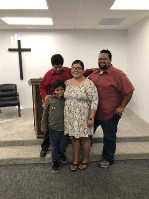 We are thankful that the Lucero family as joined the HBC family.