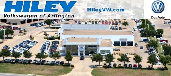 Overhead view of Hiley Volkswagen