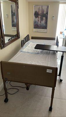 In-Home Delivery of Hospital Bed & Table