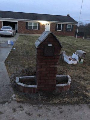 Custom mailbox by the customer done by us