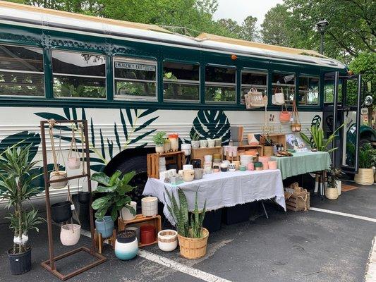 Rooted Plant Supply has a whole bus full of plants and plant accessories. (occasional vendor)