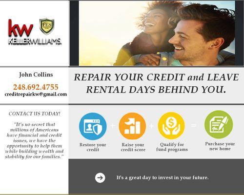 Credit Repair to help you get into the home of your dreams.