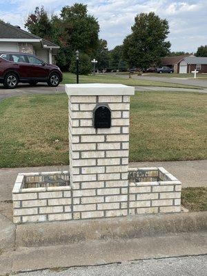 Brick mailbox rebuild