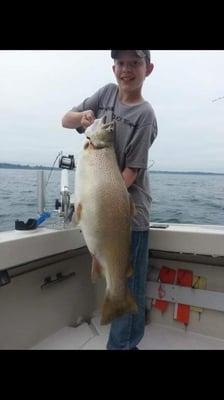 18 pound brown trout Caught by Grady Thom