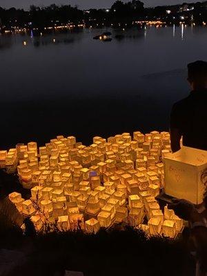 Water lantern festival held every year 2021