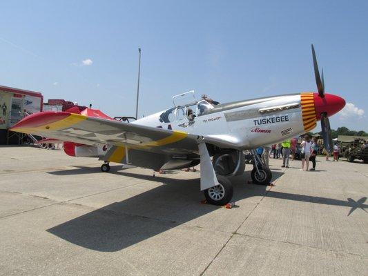 P-51C Visits Indy South Greenwood Airport