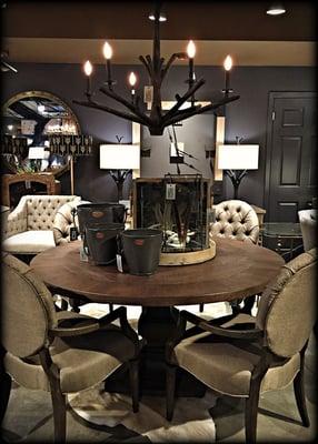 Come check out the unique, sophisticated furniture selection at Dwell Home Furnishings & Interior Design.