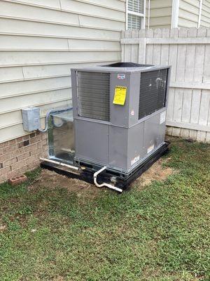 New A/C unit we installed.