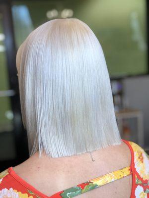 Platinum double process color done by Jessica