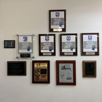 Some of our Prestigious Awards