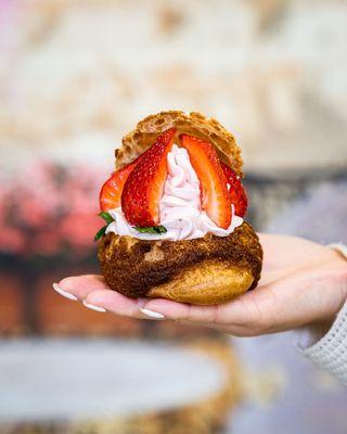 Strawberry Cream Puff