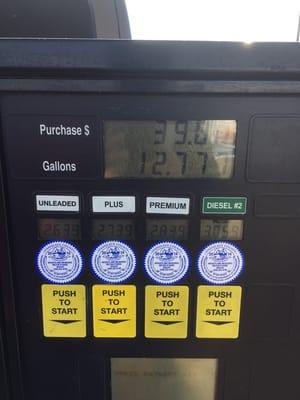 Reasonable price on diesel