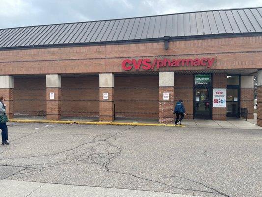 Great! CVS removed the ran over garbage cans and they're picking up most of the outdoor litter/trash. Replace the rusted out bicycle rack.