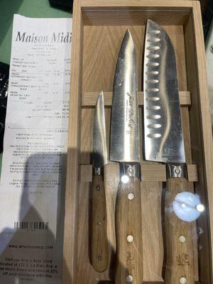 Jean Dubost chef knife set