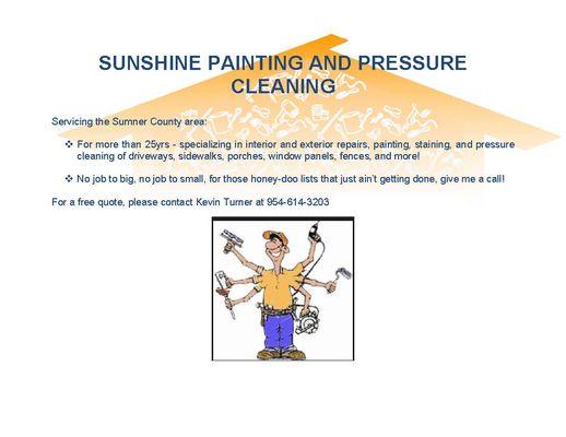 Sunshine Painting and Pressure Cleaning