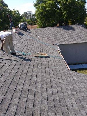 Reroof Finishing a roof