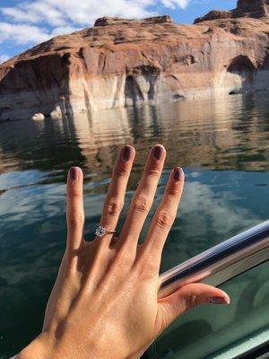 Engagement ring from Landmark Jewelry