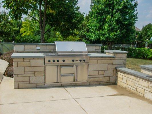 Natural Stone Outdoor Kitchen