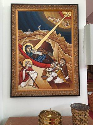 Coptic icon in St. Mary & St. Athanasius