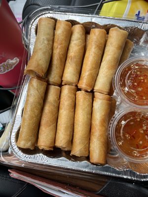 small egg roll tray. 20/$30 freshly made