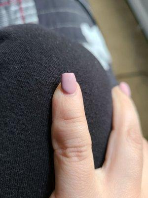 Hole on pinky