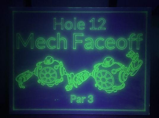 Laser cut mini golf sign #12