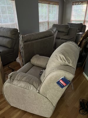 Beige Recliner Grey sectional