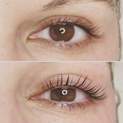 Lash lift and tint