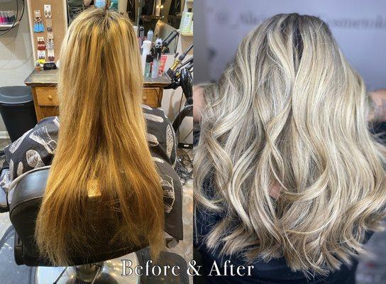 Before & after by alicia