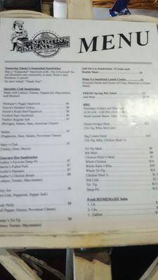 Here is lunch menu