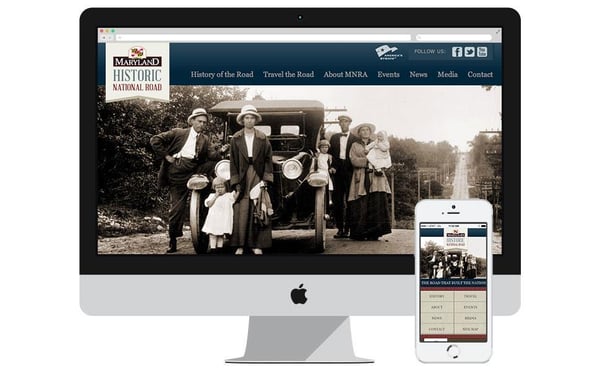 Maryland National Road Association Website Design