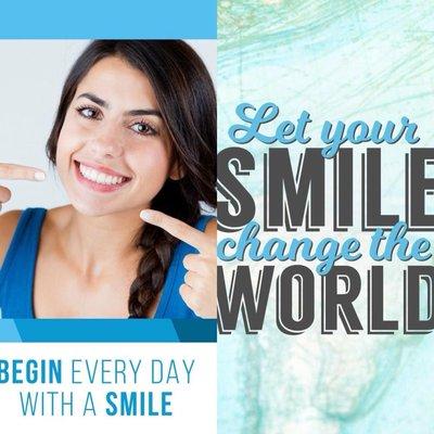 Did you know that the act of smiling itself actually helps us to feel happier? Start everyday with a smile