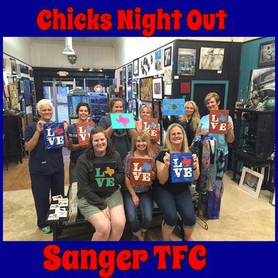 Chicks Night Out!  We like to have fun!!