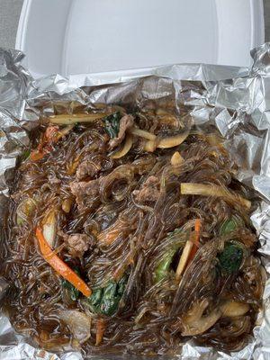 Bulgogi japchae, needed more meat..