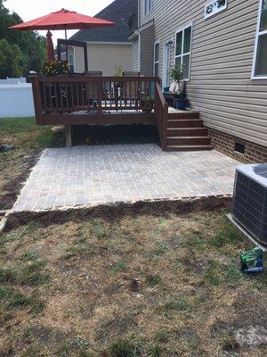 300 square foot paver patio