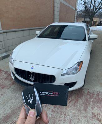 Smart key for a Maserati quattroporte