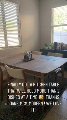 Dining table with 4 chairs