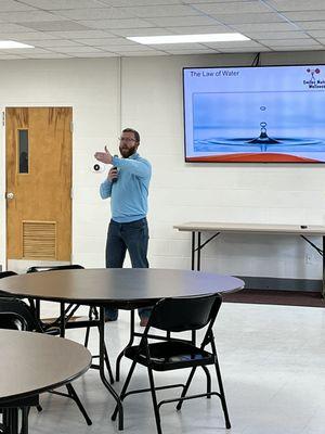 Jonathan giving tips to handle stress and anxiety.