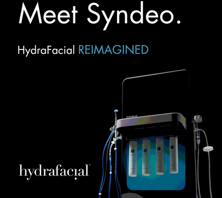 The all new Hydrafacial Syndeo, only at Beautyville