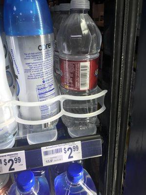 2.99 for 20oz water everything here is WAY WAY high cost than any other 711 in Seattle 5.49 for a Starbucks can our monster can are you cray