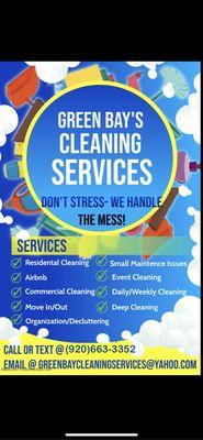 Green Bay's Cleaning Services