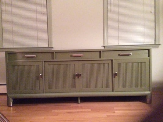 Newly refinished credenza...love it!