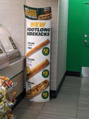 Footlong sidekicks