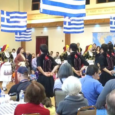 Greek dancing at the festival