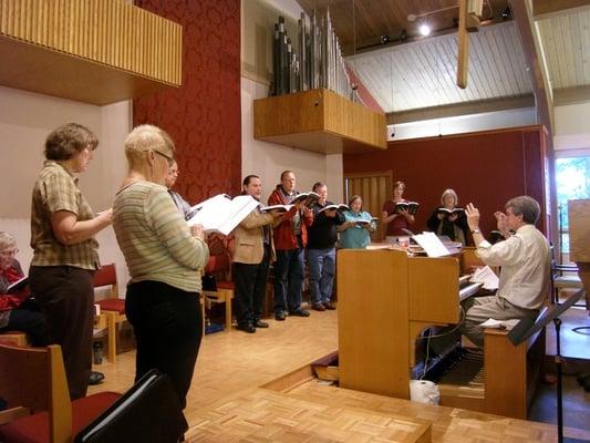 Parish Choir in rehearsal