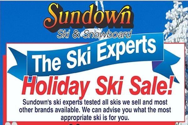 Holidays are Here! Skier Gifts from Sundown Ski Shop! Skis, Boots & Poles - The best selection & pricing for The Skier on your holiday list!