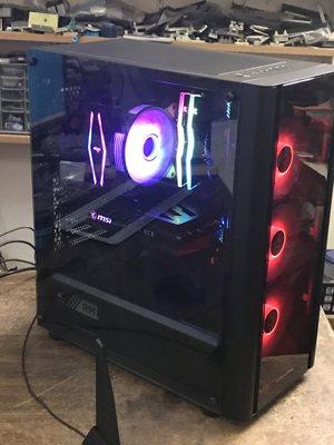 Customer built gaming computer