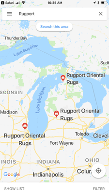 Rugport Oriental rugs 3 locations for your convenience